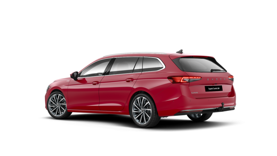 Škoda Superb, 2,0 TDI 142 kW 7-stup. automat. 4x4, barva červená