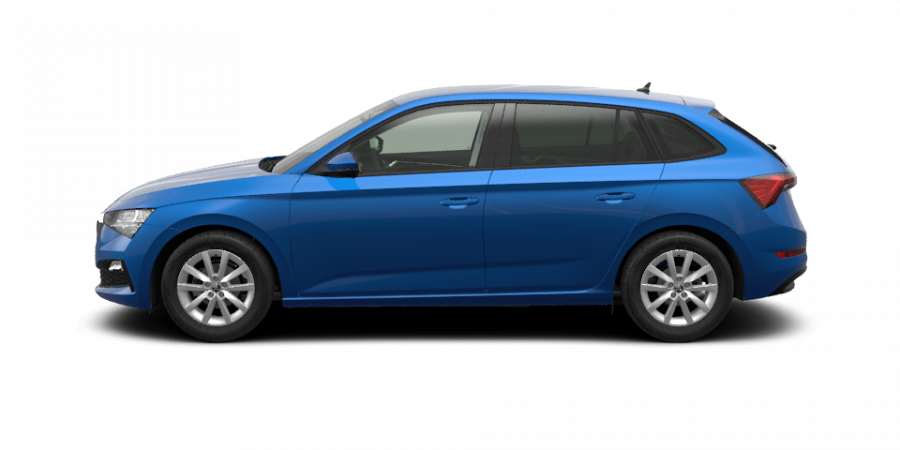 Škoda Scala, 1,0 TSI 70 kW 5-stup. mech., barva modrá
