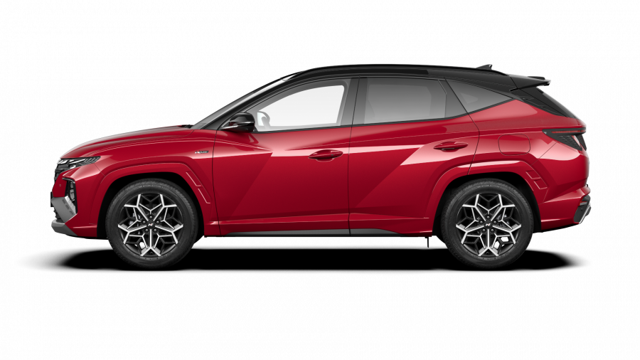 Hyundai Tucson, 1,6 T-GDi 110 kW (95 NAT) 6 st. man 4×4, barva červená