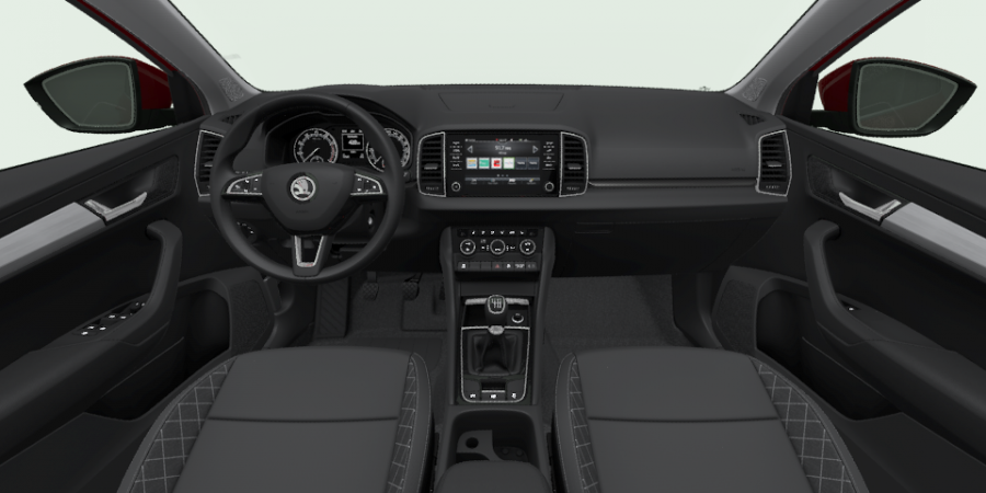 Škoda Karoq, 1,0 TSI 85 kW 6-stup. mech., barva červená
