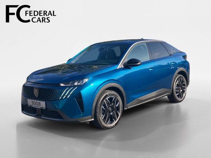 Peugeot 3008, Peugeot 3008 ALLURE Hybrid 136 e-DCS6, barva modrá