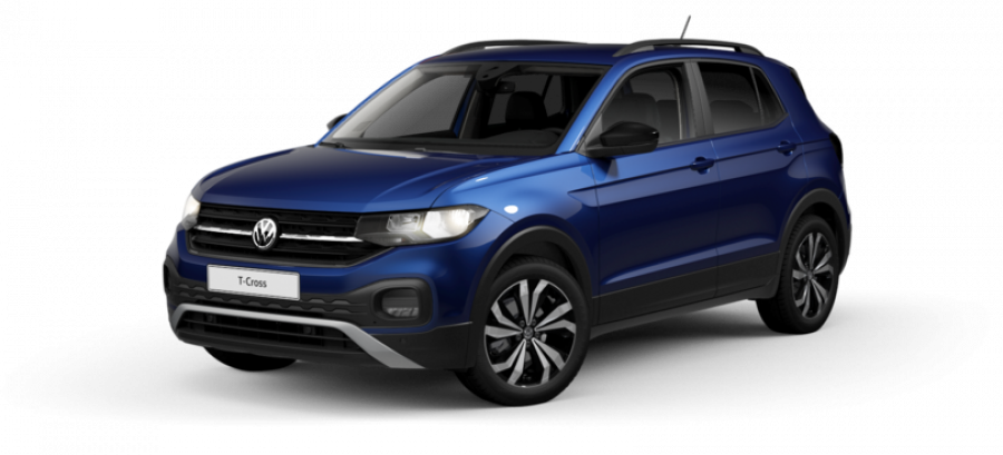 Volkswagen T-Cross, Life 1.0 TSI 85 kW 6G, barva modrá