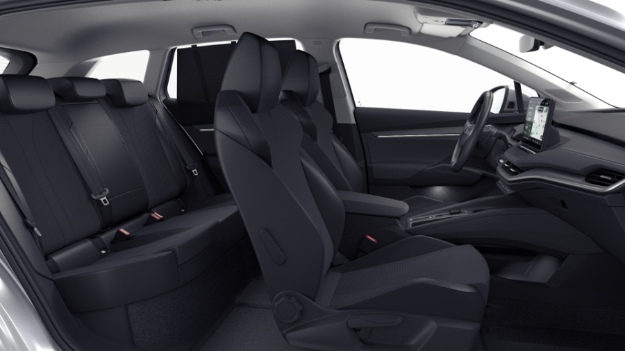 Škoda Enyaq iV, 82 kWh 1° automatická, barva stříbrná