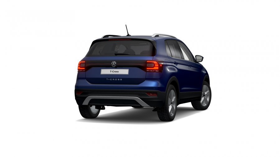 Volkswagen T-Cross, T-Cross Style 1,0 TSI 81 kW 6G, barva modrá