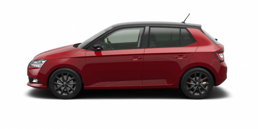 Škoda Fabia, 1,0 TSI 70 kW 5-stup. mech., barva červená