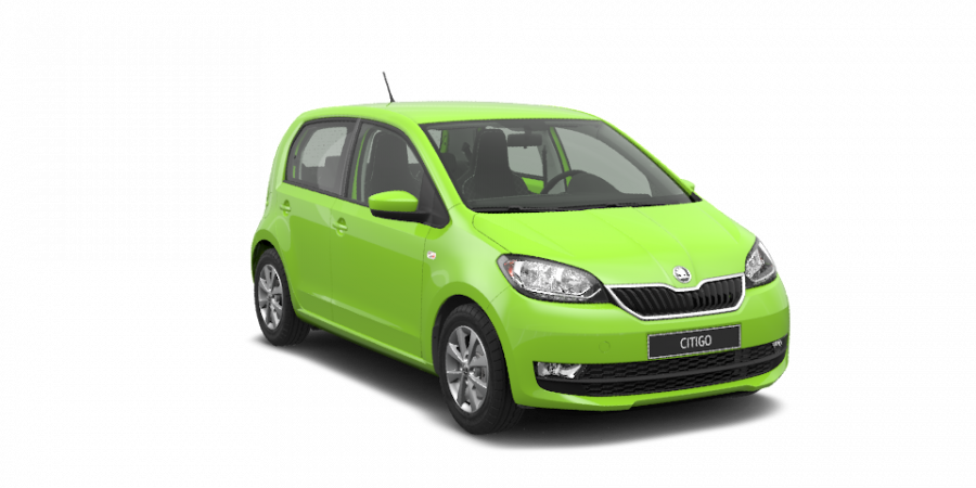 Škoda Citigo, 1,0 MPI 44 kW 5-stup. mech., barva zelená