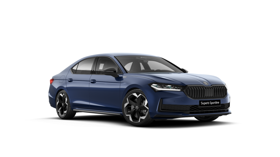 Škoda Superb, 2,0 TDI 142 kW 7° automatická DSG 4x4, barva modrá