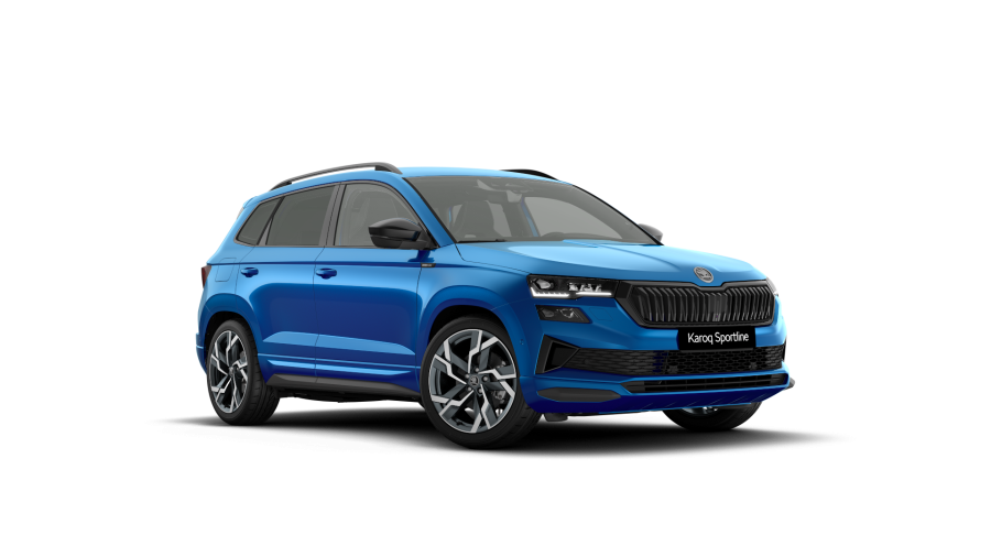 Škoda Karoq, 1,5 TSI 110 kW 7° automatická DSG, barva modrá