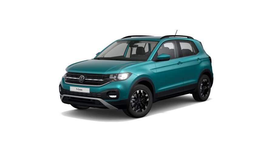 Volkswagen T-Cross, T-Cross Life 1,0 TSI 81 kW 6G, barva tyrkysová