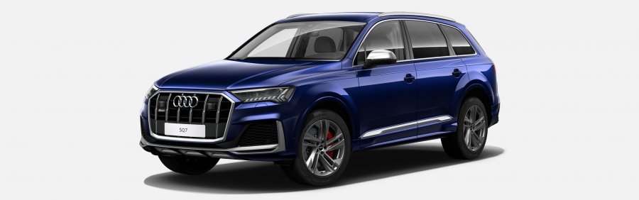 Audi Q7, SQ7 TFSI 373 kW quattro, barva modrá