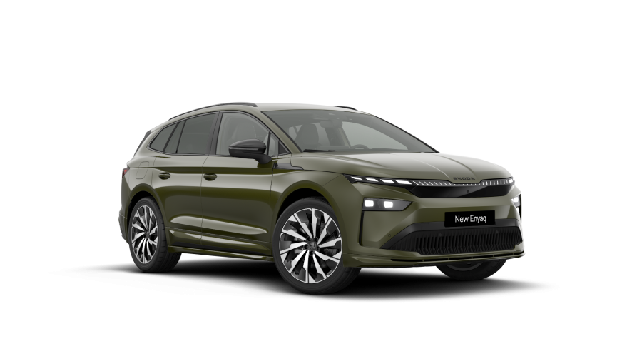 Škoda Enyaq iV, 82 kWh 220 kW 1° převodovka 4x4, barva zelená