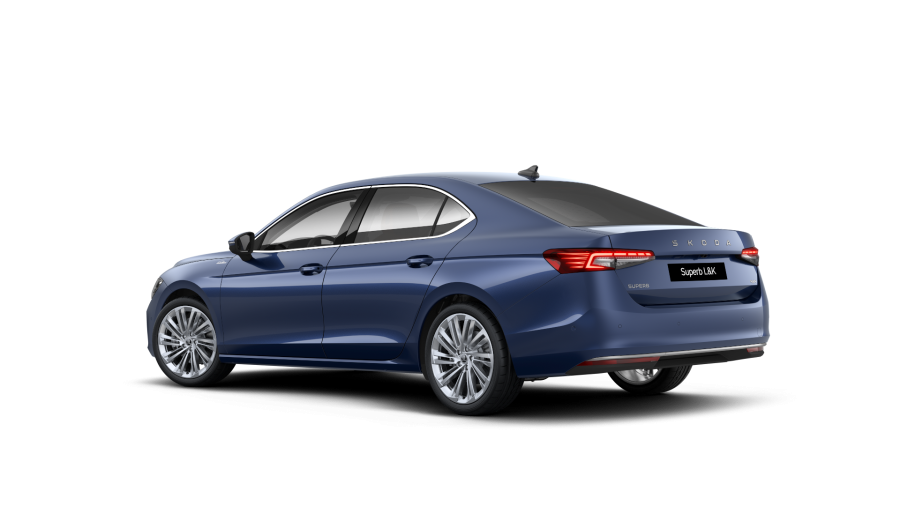 Škoda Superb, 2,0 TDI 142 kW 7° automatická DSG 4x4, barva modrá