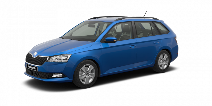 Škoda Fabia, 1,0 TSI 70 kW 5-stup. mech., barva modrá