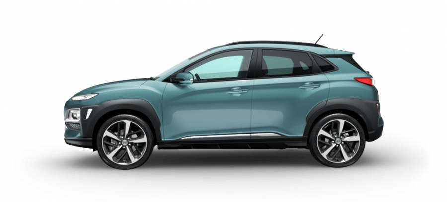 Hyundai Kona, 1,0 T-GDI 88 kW (95 NAT) 6 st. man, barva modrá