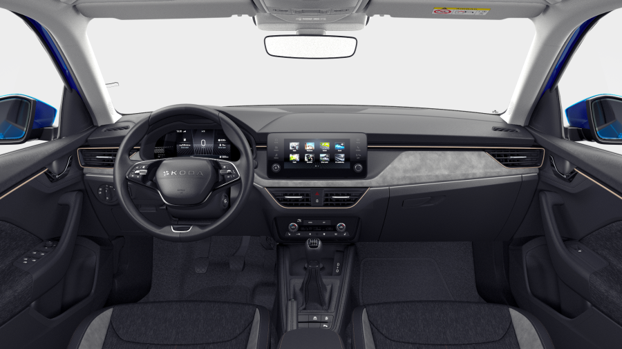 Škoda Scala, 1,0 TSI 85 kW 6° manuální, barva modrá