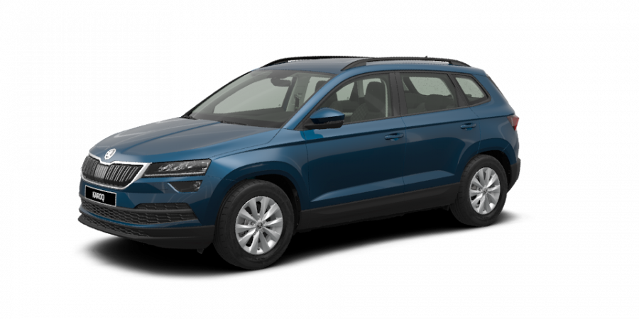 Škoda Karoq, 1,6 TDI 85 kW 6-stup. mech., barva modrá