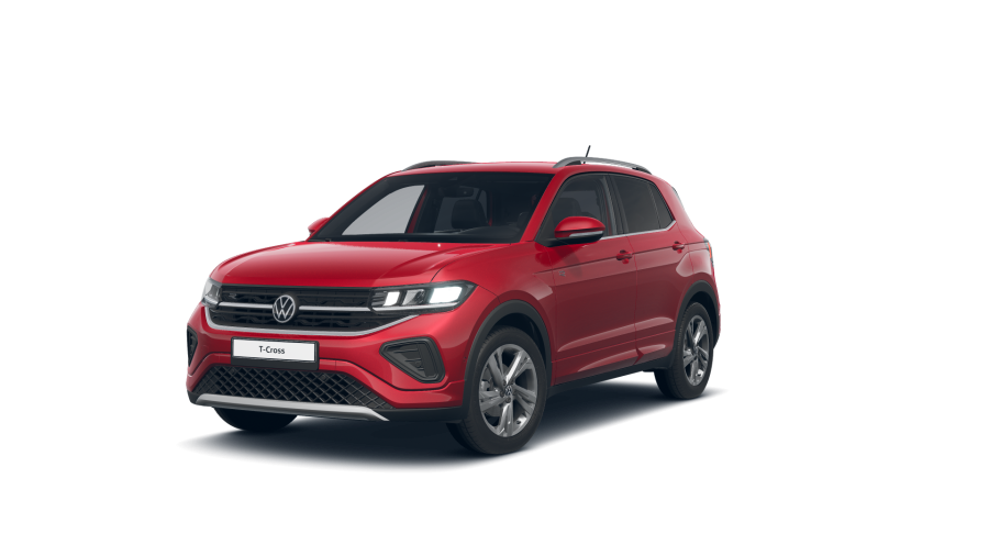 Volkswagen T-Cross, T-Cross R-Line 1.0 TSI 85 kW 7DSG, barva červená