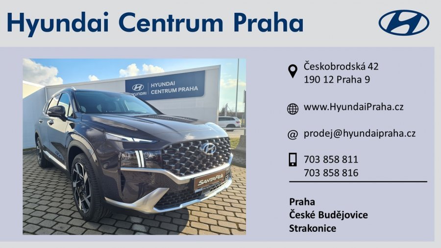 Hyundai Santa Fe, 2,2 CRDi 148 kW (diesel) 8 st. DCT 4×4, barva hnědá