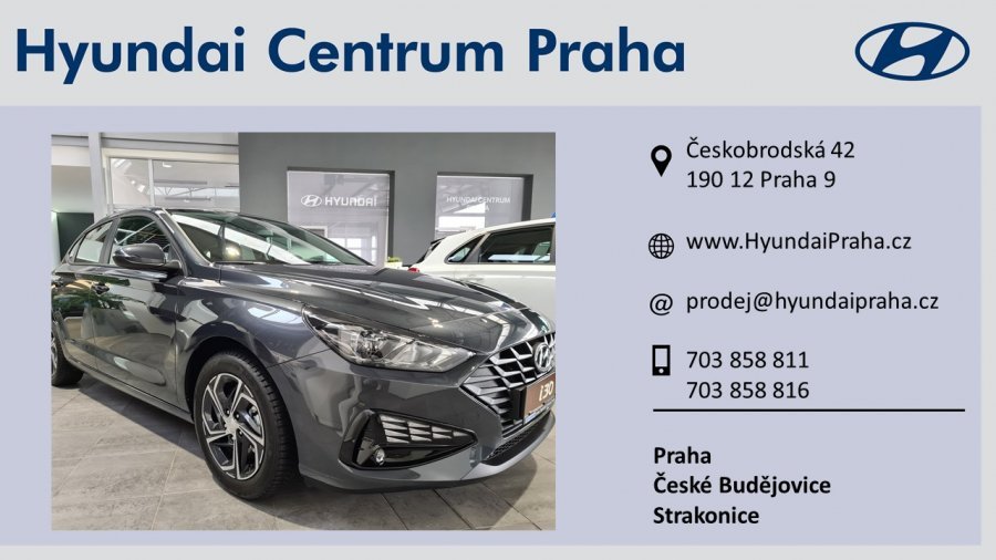 Hyundai i30, 1,0 T-GDI 88 kW (95 NAT) 7 st. DCT, barva černá