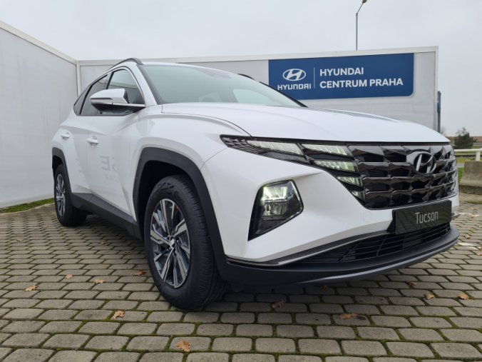 Hyundai Tucson, 1,6 T-GDI 4x2 110 kW 6st. manuální, barva bílá