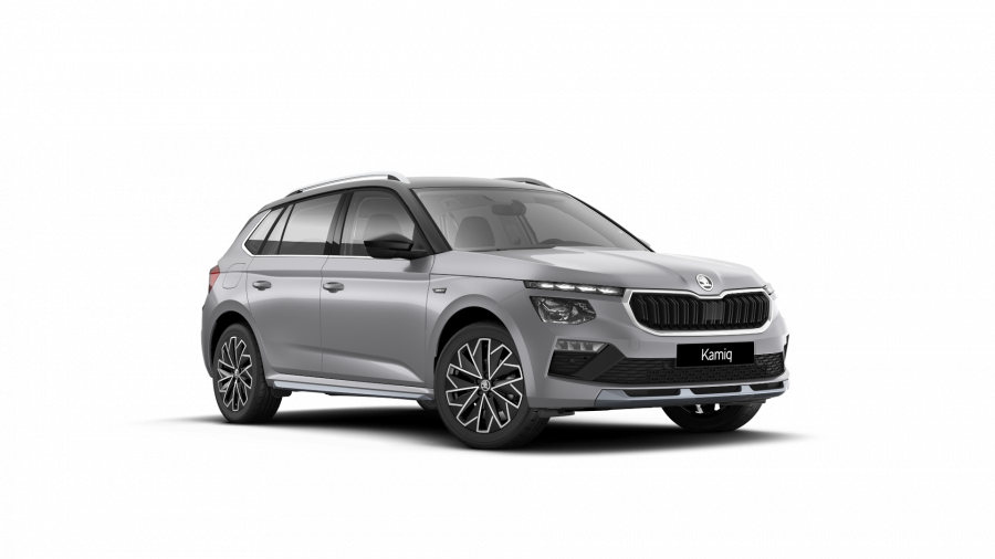 Škoda Kamiq, 1,0 TSI 85 KW 6-stup. mech., barva stříbrná