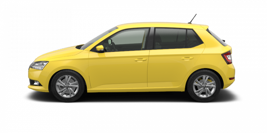 Škoda Fabia, 1,0 TSI 70 kW 5-stup. mech., barva žlutá