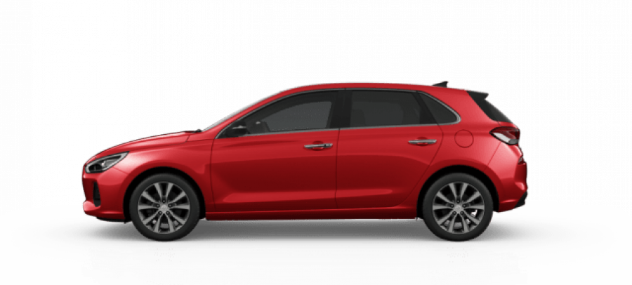 Hyundai i30, 1,4i 73 kW (95 NAT) 6 st. man, barva červená