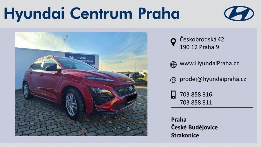 Hyundai Kona, 1,0 T-GDI 88 kW (95 NAT) 6 st. man, barva červená