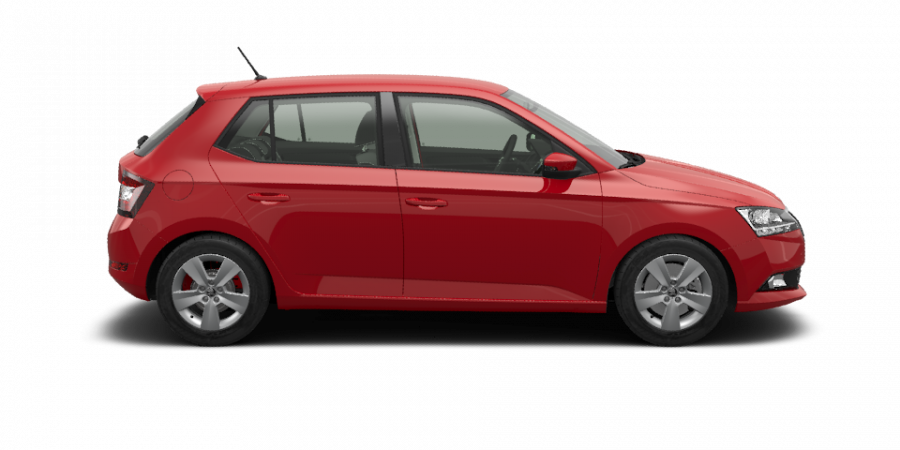 Škoda Fabia, 1,0 TSI 70 kW 5-stup. mech., barva červená