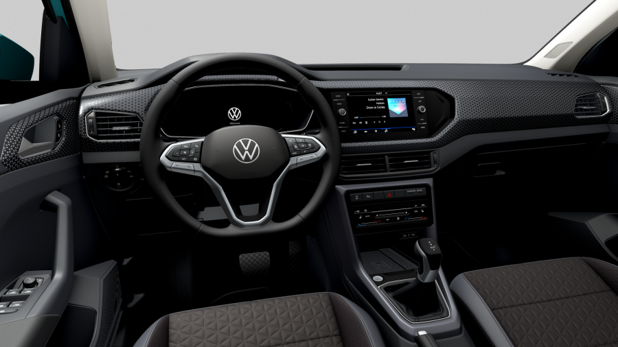 Volkswagen T-Cross, T-Cross Style 1,0 TSI 81 kW 7DSG, barva tyrkysová