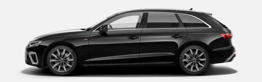 Audi A4, A4 Avant S line 40 TDI 140 kW q, barva černá