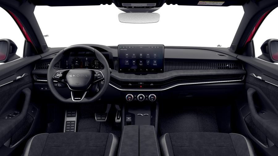 Škoda Superb, 2,0 TSI 195 kW 7-stup. automat. 4x4, barva červená