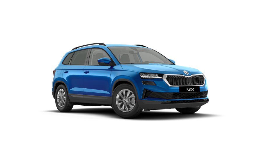 Škoda Karoq, 1,5 TSI 110 kW 6-stup. mech., barva modrá