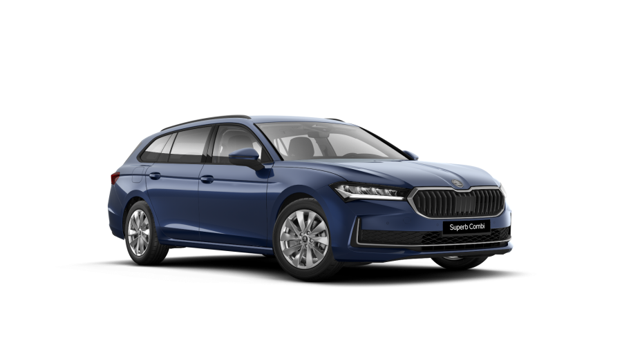 Škoda Superb, 2,0 TDI 110 kW 7° automatická DSG, barva modrá