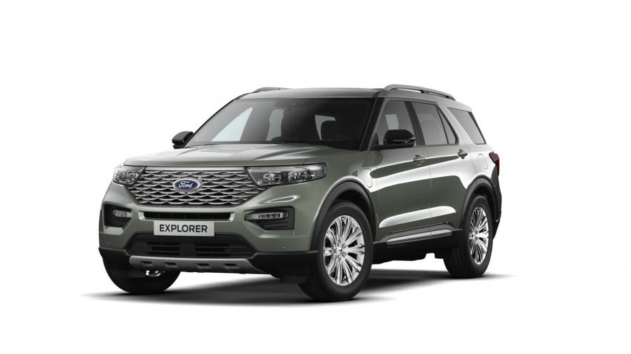 Ford Explorer, Platinum, 5dveřová, 3.0 EcoBoost 336 kW/457 k, 10st. automatická, 4WD, barva zelená