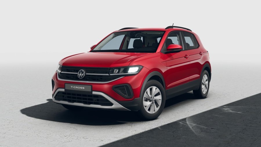 Volkswagen T-Cross, T-Cross People 1.0 TSI 85 kW 6G, barva červená