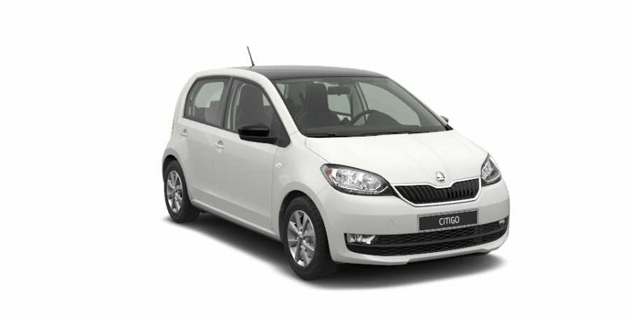 Škoda Citigo, 1,0 MPI 55 kW 5-stup. mech., barva bílá