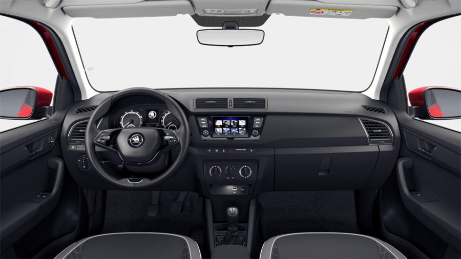 Škoda Fabia, 1,0 TSI 70 kW 5-stup. mech., barva červená