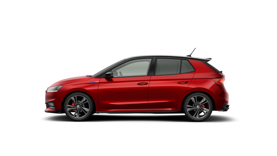 Škoda Fabia, 1,5 TSI 130 kW 7° automatická DSG, barva červená