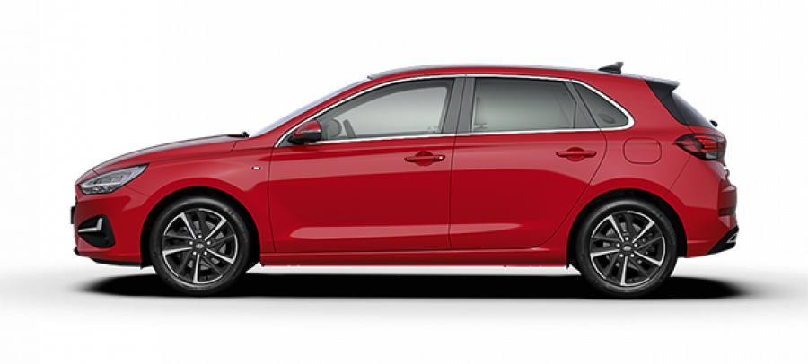 Hyundai i30, 1,5i CVVT 81 kW (95 NAT) 6 st. man, barva červená