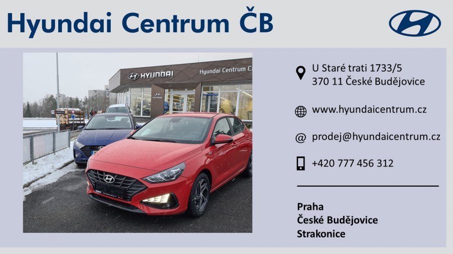 Hyundai i30, 1,0 T-GDI 88 kW (95 NAT) 6 st. man, barva červená