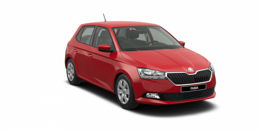 Škoda Fabia, 1,0 TSI 70 kW 5-stup. mech., barva červená