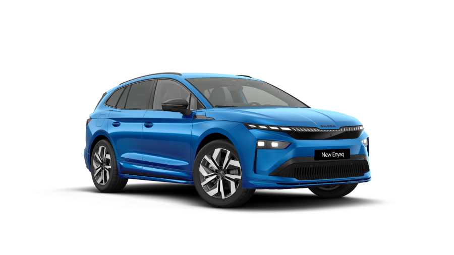Škoda Enyaq iV, 82 kWh 210 kW 1° automatická 4x4, barva modrá