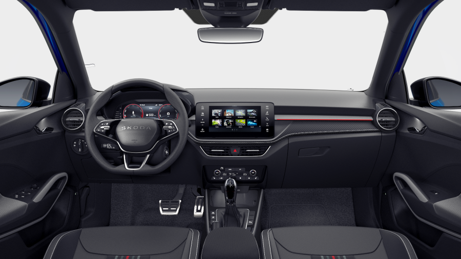 Škoda Fabia, 1,5 TSI 130 kW 7° automatická DSG, barva modrá