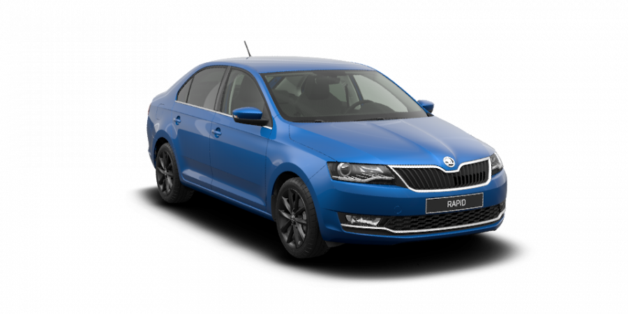 Škoda Rapid, 1,0 TSI 81 kW 6-stup. mech., barva modrá