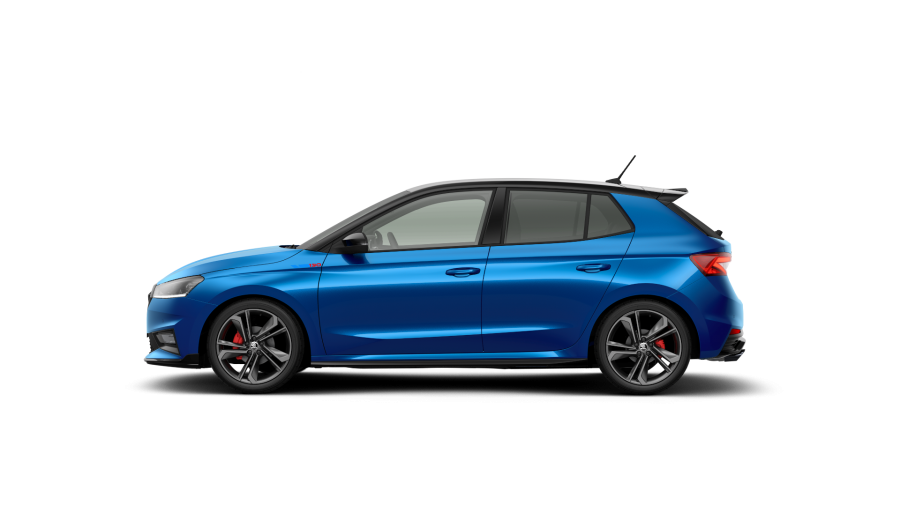 Škoda Fabia, 1,5 TSI 130 kW 7° automatická DSG, barva modrá