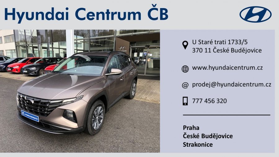 Hyundai Tucson, 1,6 T-GDi 110 kW (95 NAT) 6 st. man, barva bronzová