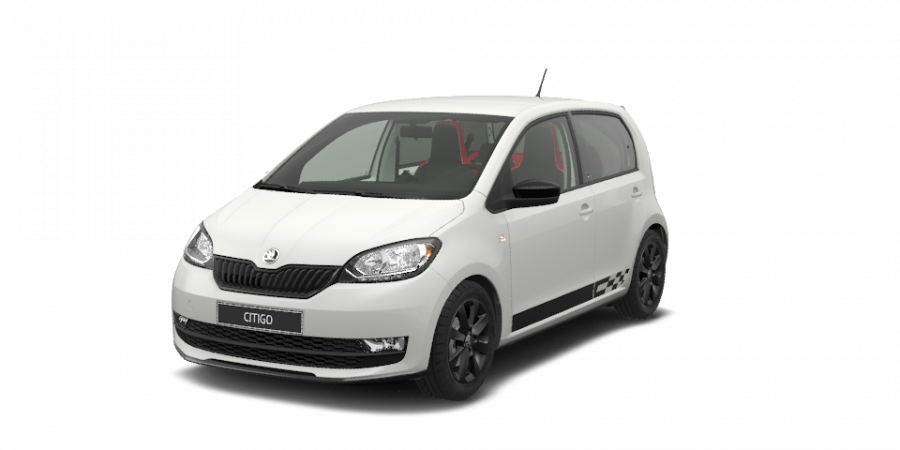 Škoda Citigo, 1,0 MPI 55 kW 5-stup. mech., barva bílá