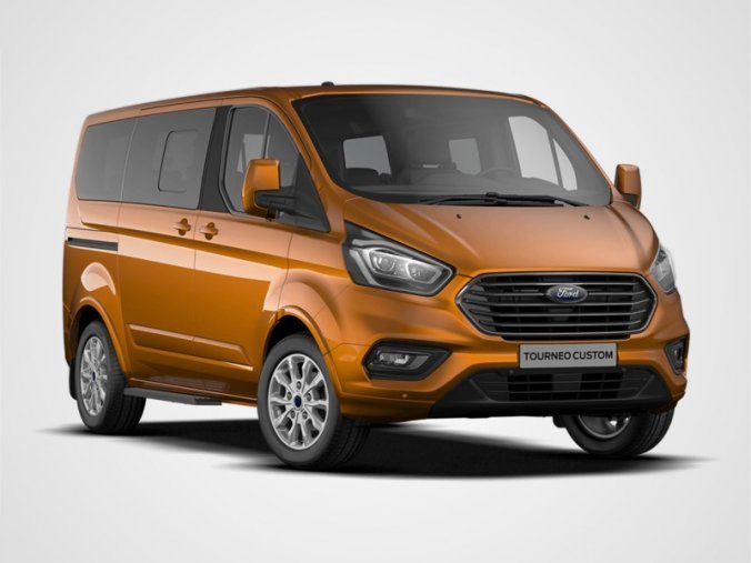 Ford Tourneo Custom, CUSTOM TOURNEO, 320 L1, TITANIUM X, 2.0 185K EURO, barva oranžová