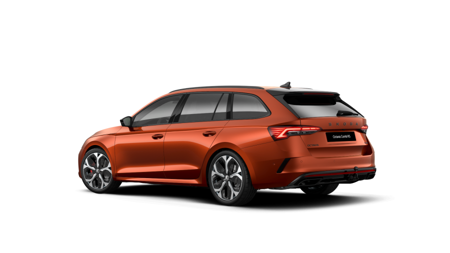 Škoda Octavia, 2,0 TSI 195 kW 7° automatická DSG, barva oranžová